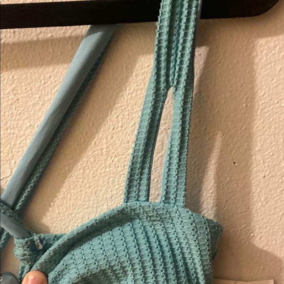 BECCA SWIM Textured Green One Piece Swimsuit - Picture 8 of 9